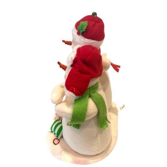 Hallmark Jingle Pals Seasons Treatings Singing Dancing Snowman Plush Duo 2008 - Picture 5 of 8